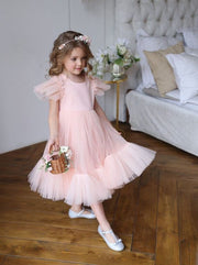 Flower girl dress with air wings by Amelie - Amelie Baku Couture